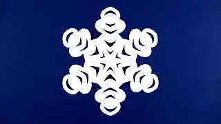 How to make a paper snowflake with your own hands. Snowflake made of paper.