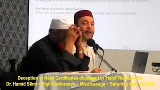 HiMY SYeD - Hamid Slimi, False Halal Restaurant Certificates, Fiqh Conference, Mississauga 5/18/2019