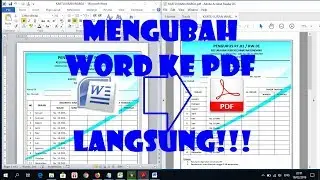 Cara Mengubah File Word ke PDF Secara Langsung