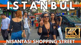 ISTANBUL NISANTASI SHOPPING STREET 6 OCTOBER 2023 WALKING TOUR | 4K UHD 60FPS