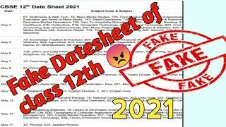 CBSE LATEST NEWS ABOUT FAKE DATESHEET CLASS 12TH,10TH 2021//TARGET 360