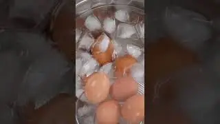 Hard Boiled Eggs Easy Peel | Steamed Hard Boiled Eggs #shorts