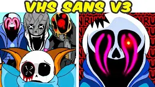 Friday Night Funkin VS VHS SANS V3 FULL WEEK | HACKED AROUND JUDGMENT (MOD/Undertale Creepypasta)