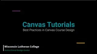 Best Practices in Canvas Course Design