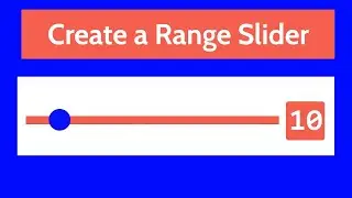 how to make range slider in html css and javascript