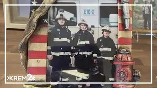 Fire agencies gather in North Spokane to honor former firefighter