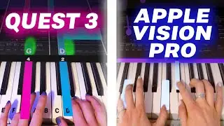 VR Piano App on Apple Vision Pro vs Quest 3 - HUGE Difference!