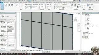 How To Change Curtain wall material In Revit.