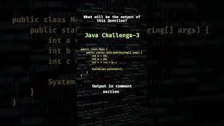 Java Coding Question - 3 #java #coding #programming #shorts #shortsvideo #youtubeshorts
