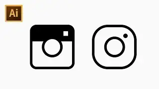 How to Draw Instagram Style Camera Icon Using Grid - Adobe Illustrator