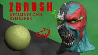 ZBrush Quick Tip Series: Using ZRemesher and Decimate to manage Topology