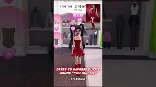 DRESS TO IMPRESS OUTFIT JENNIE "YOU AND ME" #dresstoimpress #codes #roblox #oufitideas