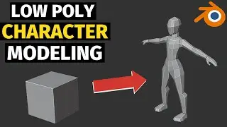 Modeling a Low Poly CHARACTER in Blender [TIMELAPSE]