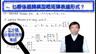 【Cantonese粵語】五分鐘計量經濟學（計量經濟學輔導）第二十集：乜嘢係內生解釋變量同外生解釋變量？