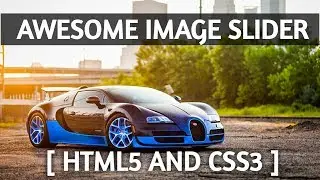 How to create image slider using HTML and CSS | Image slideshow in website