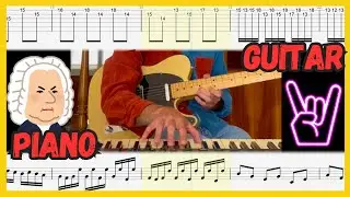 Bach On Piano AND Guitar Will Blow Your Mind! Invention 8 F Major