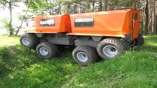 Вездеход ВЫМПЕЛ на Балансирной Подвеске/The 8x8 all-terrain vehicle on Centerpoint Suspension