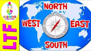 NORTH, SOUTH, EAST, WEST - Cardinal Directions for Kids | Learn Directions for Children the Easy Way