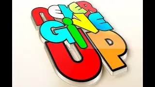 Never Give Up - Motivational Typography Video/HLGRAPHICS