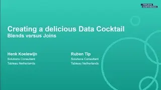 Create a Delicious Data Cocktail: Joins versus Blends