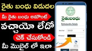 Rythu bandhu Balance Check Online Telangana