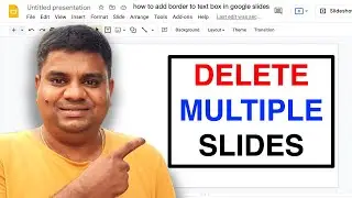 How To Delete Multiple Slides In Google Slides