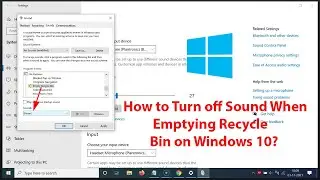 How to Turn off Sound When Emptying Recycle Bin on Windows 10?