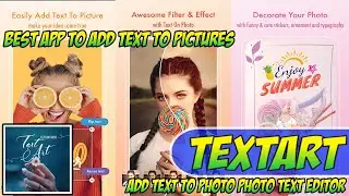 TextArt - Add Text To Photo 🔥Free Download🔥 Photo Text Editor Android App Tutorial Easy Guide