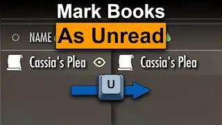 Skyrim Mod: Mark Books as Unread