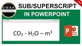 How to Add Superscript and Subscript in PowerPoint