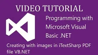 Create images iTextSharp PDF - How to create pdf file using itextsharp VB.net
