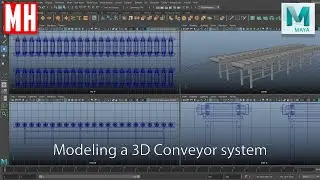 Maya tutorial : Modeling a 3D Conveyor system