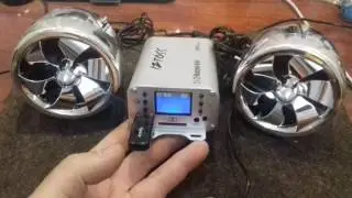 Мощный МП 3 усилитель с колонками 3.5 дюйма на мотоцикл.