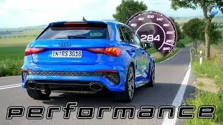 Audi RS3 performance (407hp) | 0-284 km/h acceleration🏁| by Automann in 4K