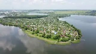 Искусственный остров. Тульская область, Щекинский район, г. Советск.