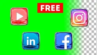 Social Media logo animation | YouTube, Instagram, Facebook, LinkedIn