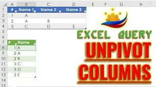 Excel Query: Unpivot Columns