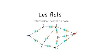 Flots 1 : introduction et notions de base des flots (graphes)