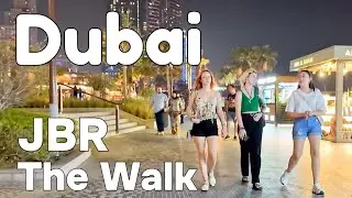 Dubai 🇦🇪 JBR (Jumeirah Beach Residence) The Walk [4K] Walking Tour