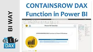 DAX Language - CONTAINSROW Function in Power BI