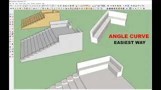 Angle Curve l  Slope Angle l Angle কিভাবে  Slope  করা যায় তার সহজ উপায় l Angle Curve in SketchUp l