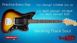 Backing Track Soul for Guitar and Keyborads Solo (Gm) for Practice