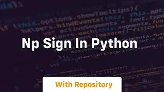 np sign in python