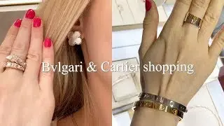Bvlgari B Zero 1 & Serpenti shopping | Cartier love rings and bracelets