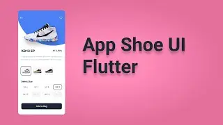 App Shoe UI With Flutter.