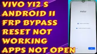 VIVO Y12s|ANDROID 11|FRP BYPASS|Reset Not Working|2023 New Method #vivo_y12s_frp_bypass #vivo