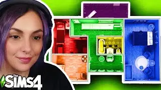 Every Room is a Different Random Color! | The Sims 4 Build Challenge