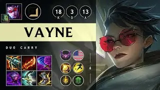 Vayne ADC vs Ezreal: Triple Kill, Legendary - NA Master Patch 14.19