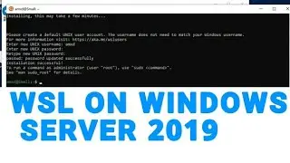 How to Install and Setup Linux distro on Windows Server 2019 (Windows Subsystem for Linux)