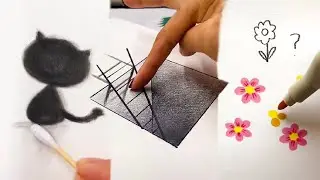 Awesome Yet Easy Drawing Tricks. Simple Drawing Ideas